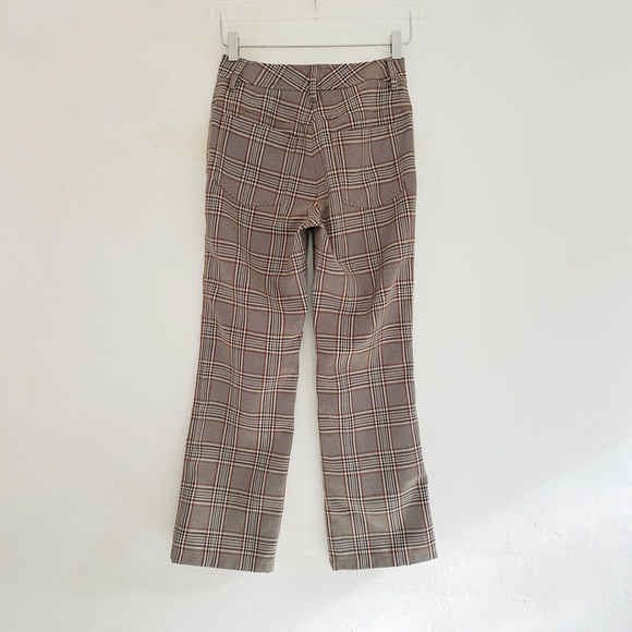 No. 6 tuesday pants brown plaid pant trouser store la garconne 0 2 25 26 XS S - Picture 2 of 7